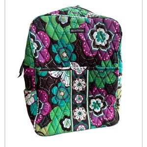 Bella Taylor quilted cotton backpack floral pattern 10”x13”x4.5”